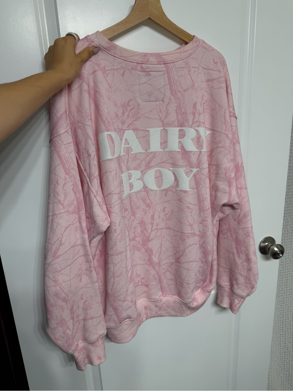 DAIRY BOY womens Crewneck Sweatshirt